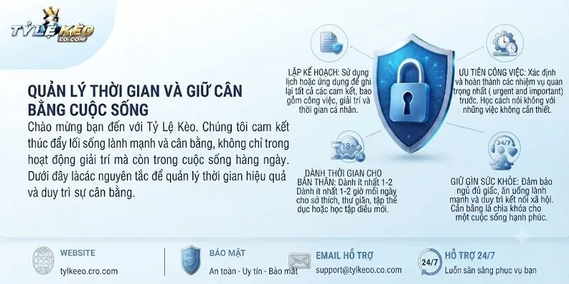 Chơi có trách nhiệm - quản lý thời gian và cuộc sống